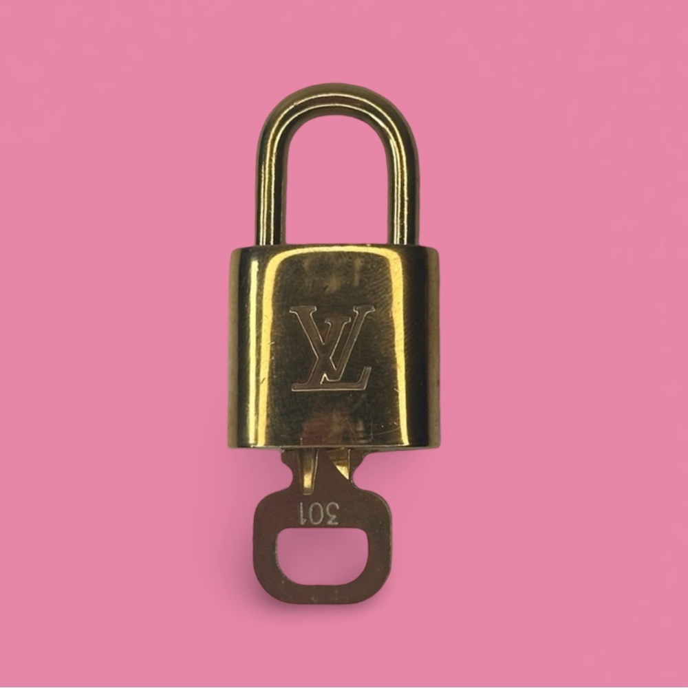 Louis Vuitton Gold Lock and Key #301
